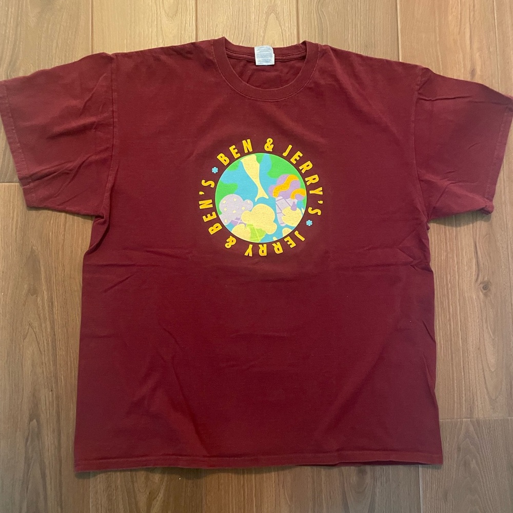 Unisex Ben & Jerry’s Burgundy T-Shirt